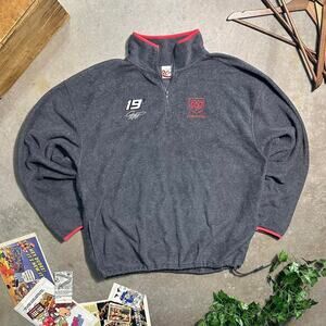 Vintage Y2K Chase Authentics NASCAR Quarter Zip Fleece Sweatshirt Mens XL Racing